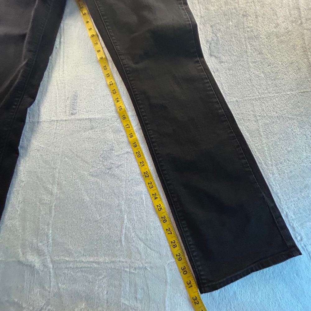 Levi's 505 Straight Jeans Black Denim W31 L34 Classic Fit - Picture 4 of 10